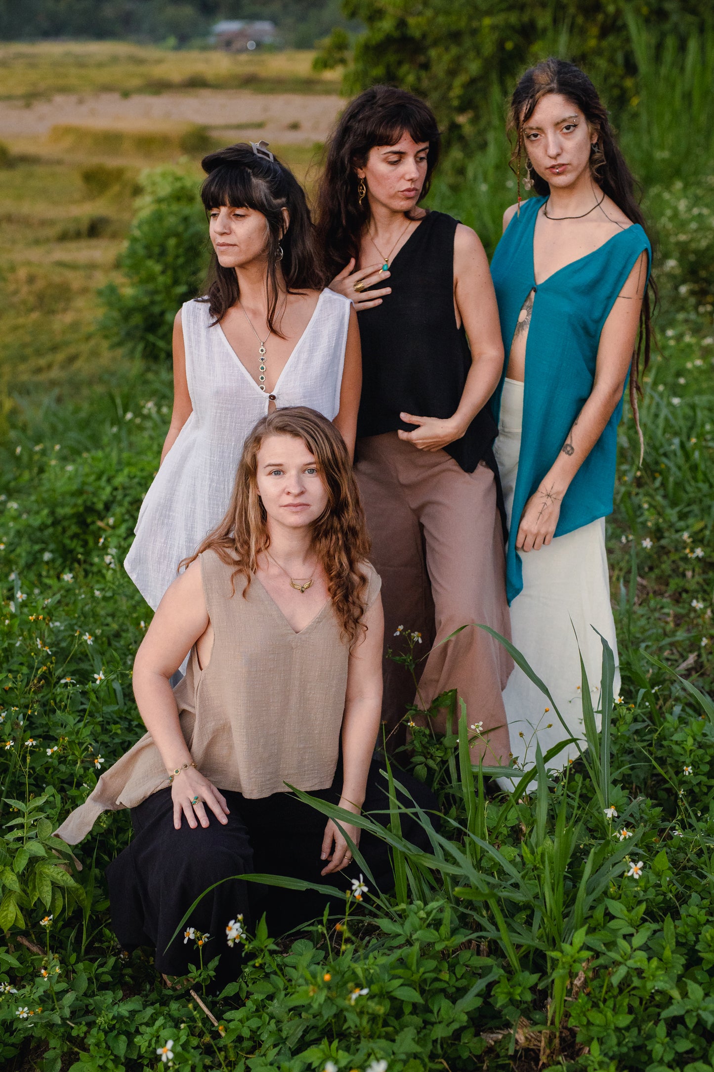 Reversible Bamboo Ocean Turquoise Eva Top