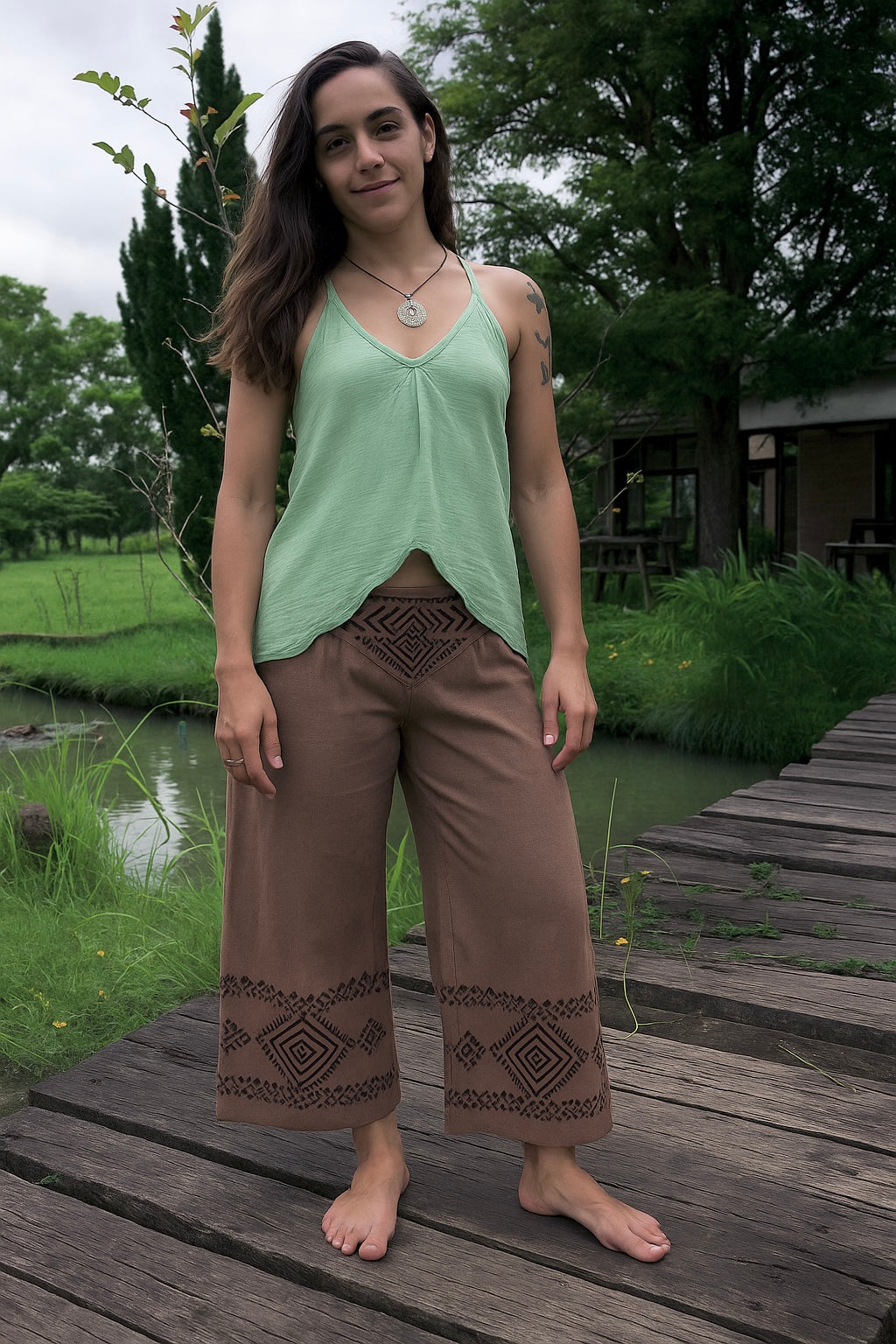 Womb Keeper Cotton Snow White Pants