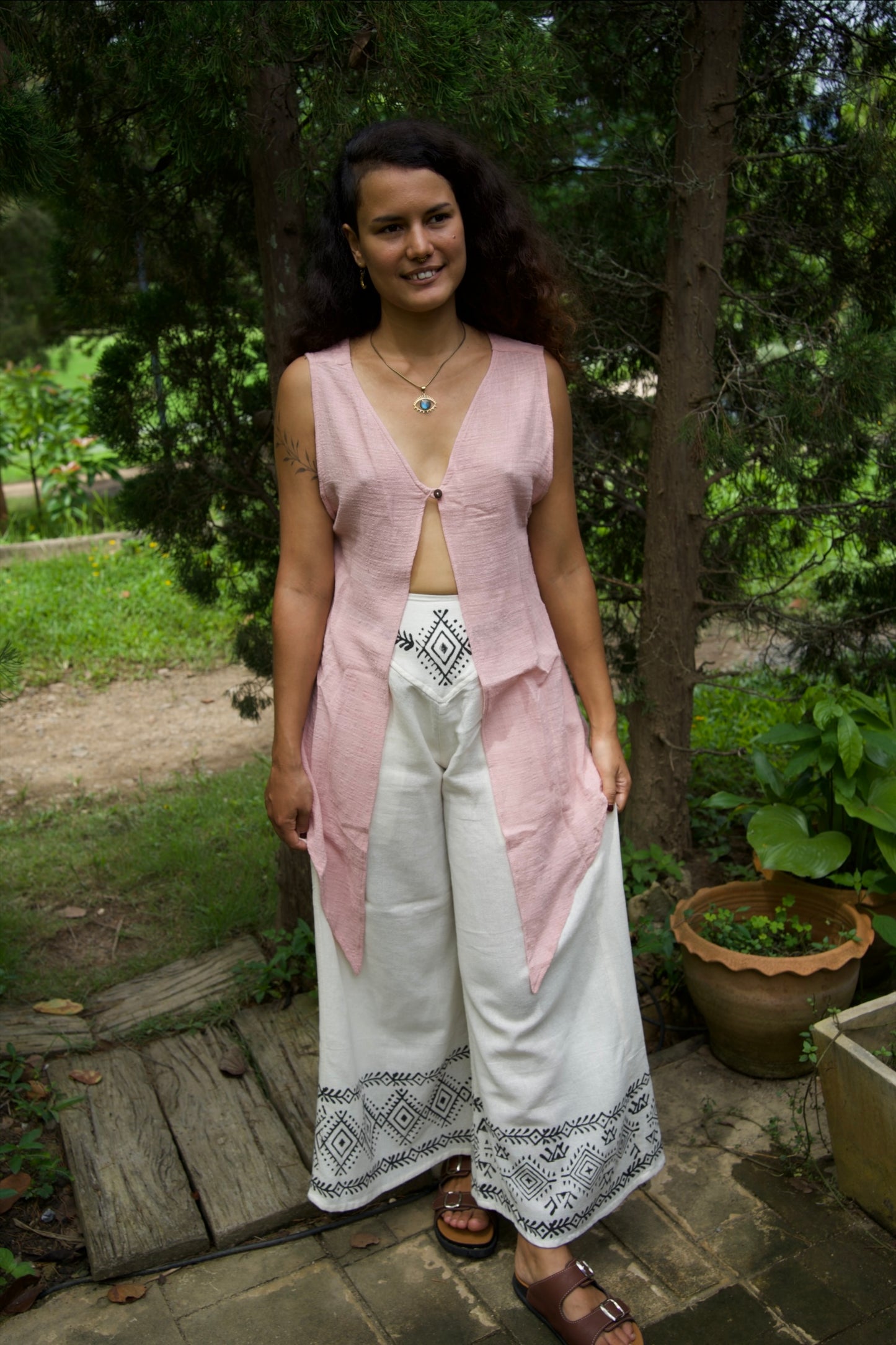 Womb Keeper Cotton Snow White Pants