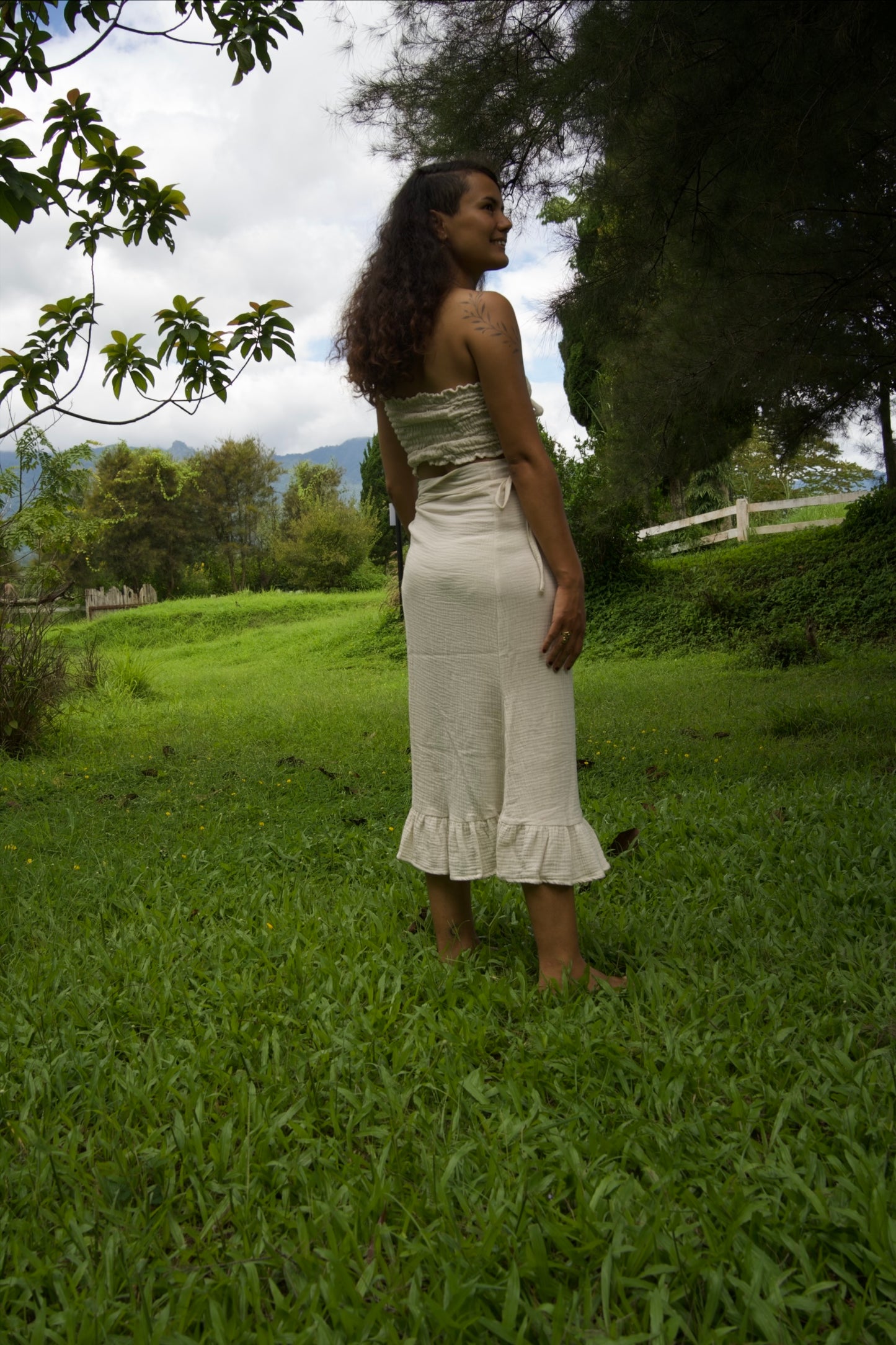 Cotton Fairy set / White Rose