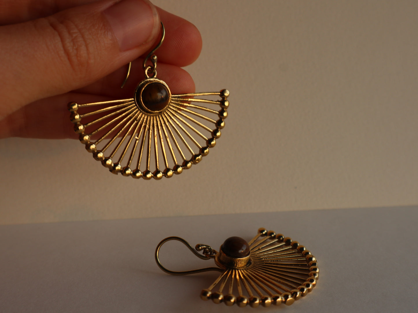Empress earrings with Tiger eye
