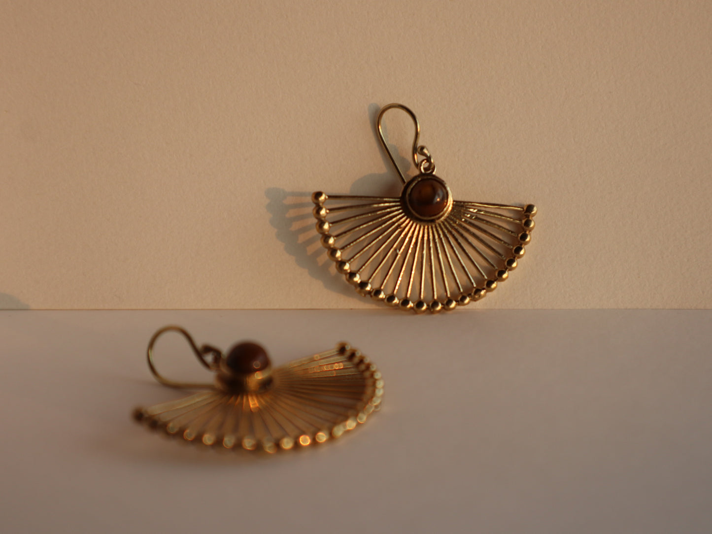 Empress earrings with Tiger eye