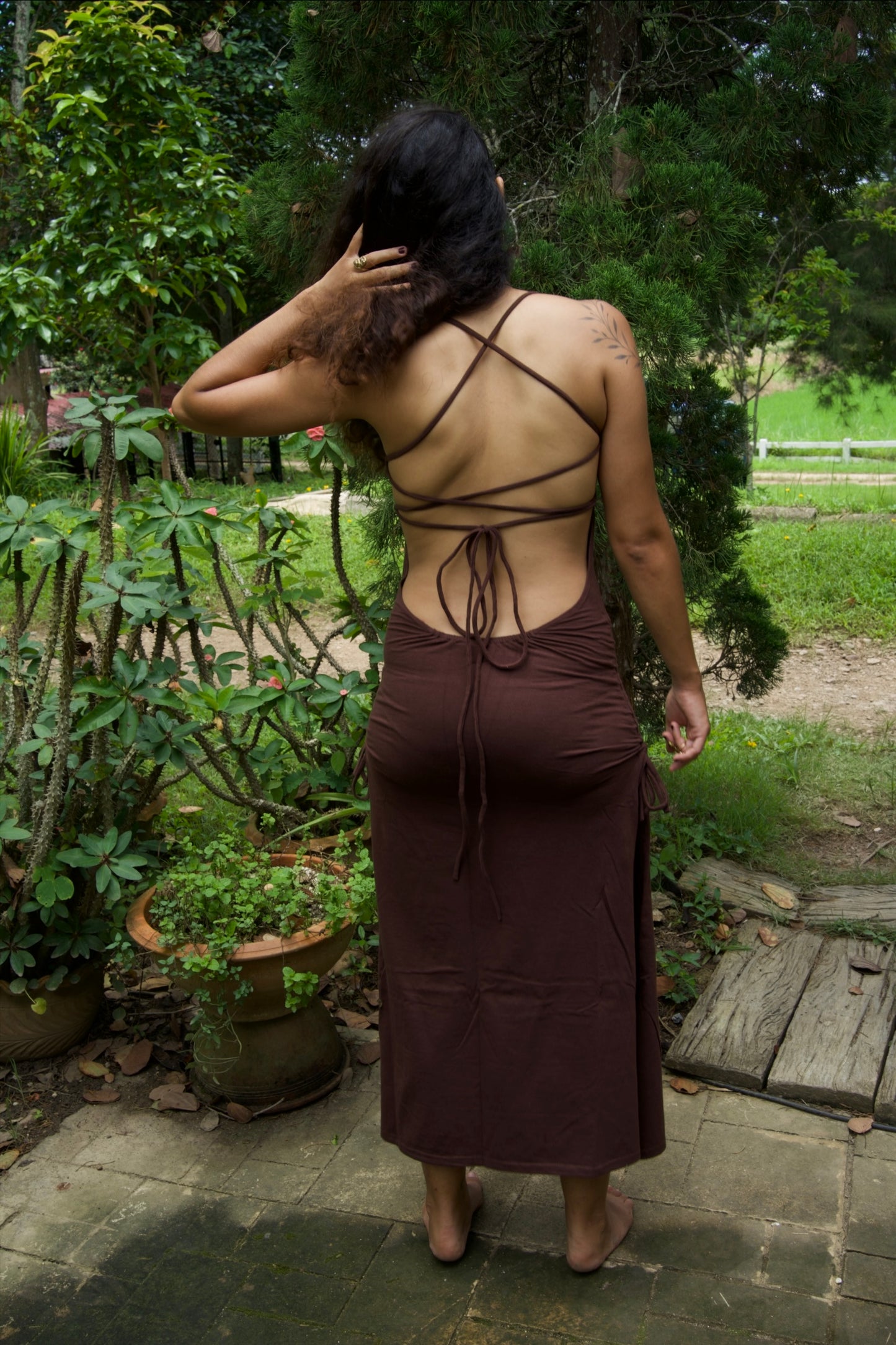 Nude Cinnamon Cleopatra dress