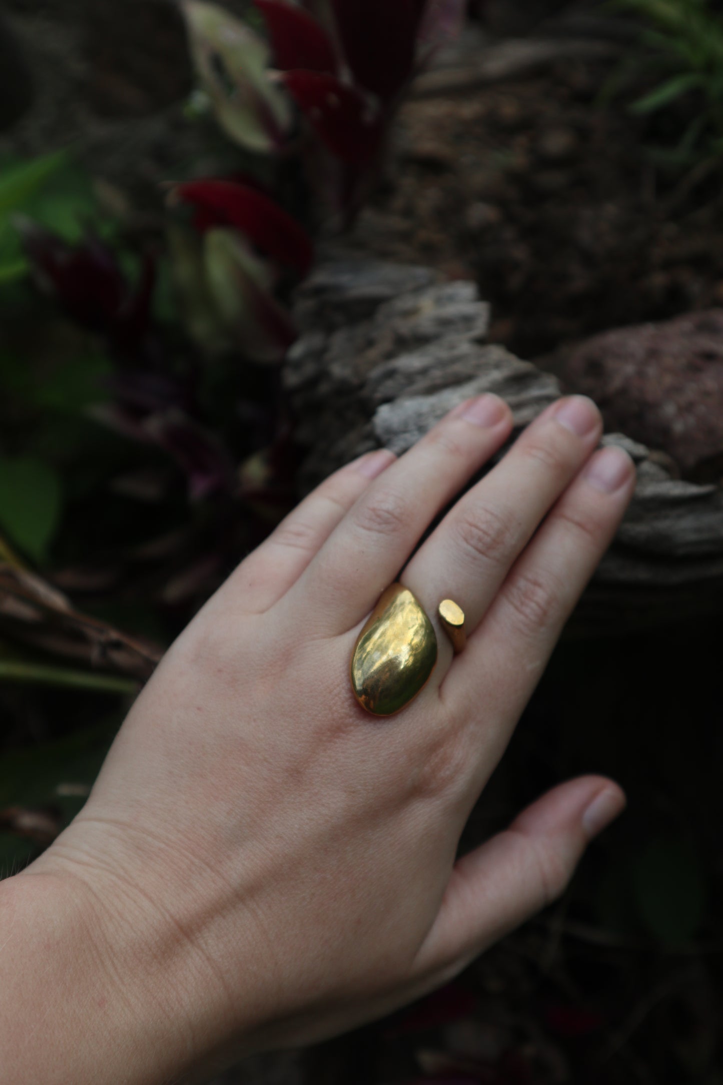 Energy Shield Brass Adjustable Ring