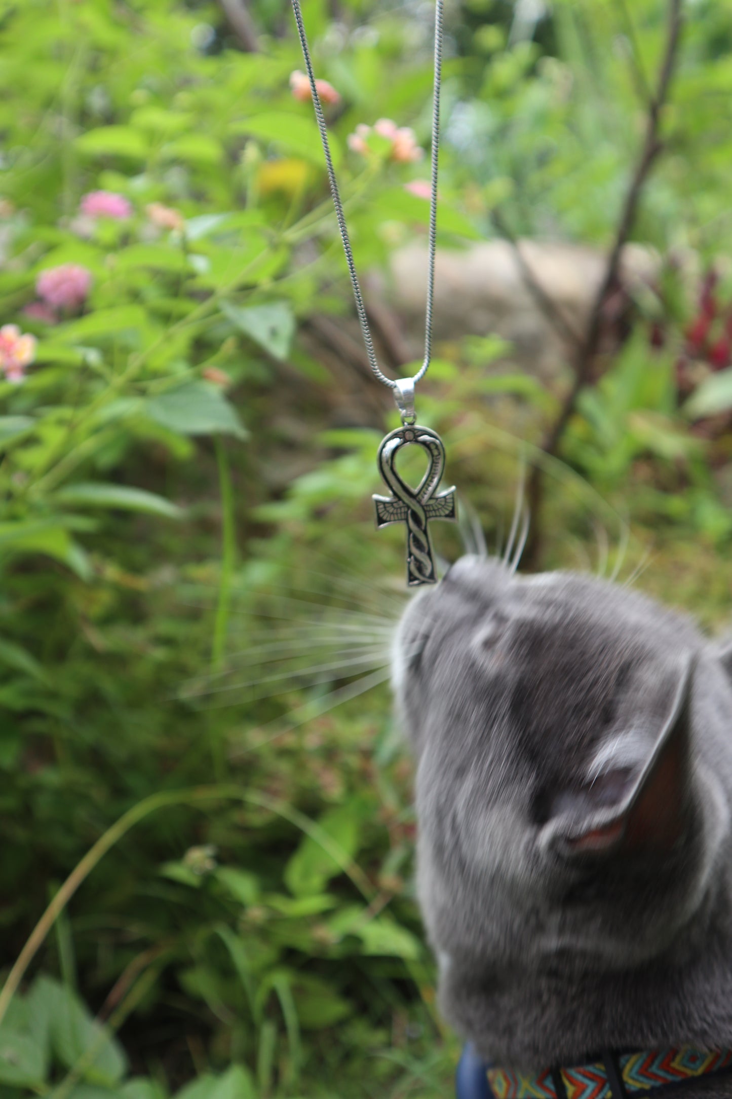 Ankh of Eternal Life Silver Plated Brass Pendant