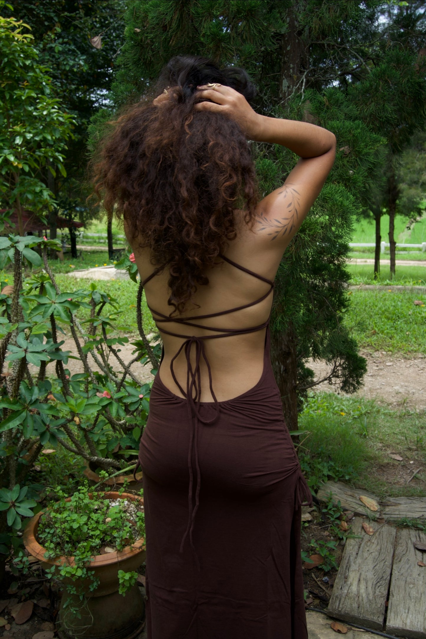 Nude Cinnamon Cleopatra dress