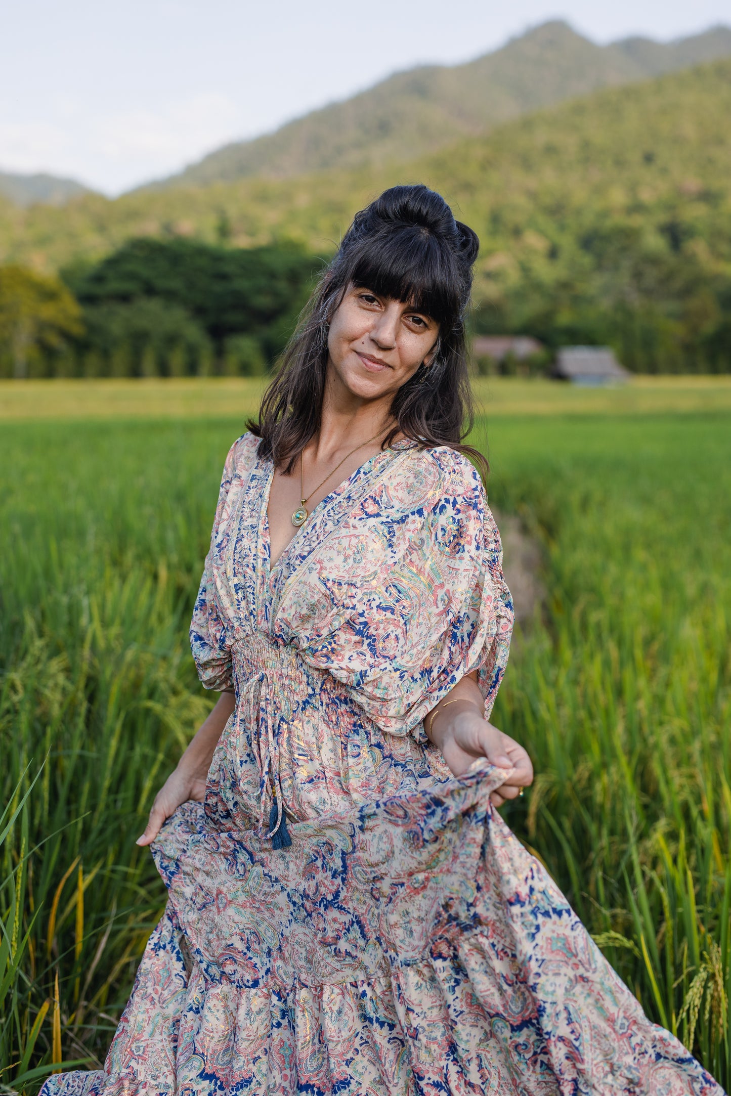 Silk Long Dress/ Aphrodite