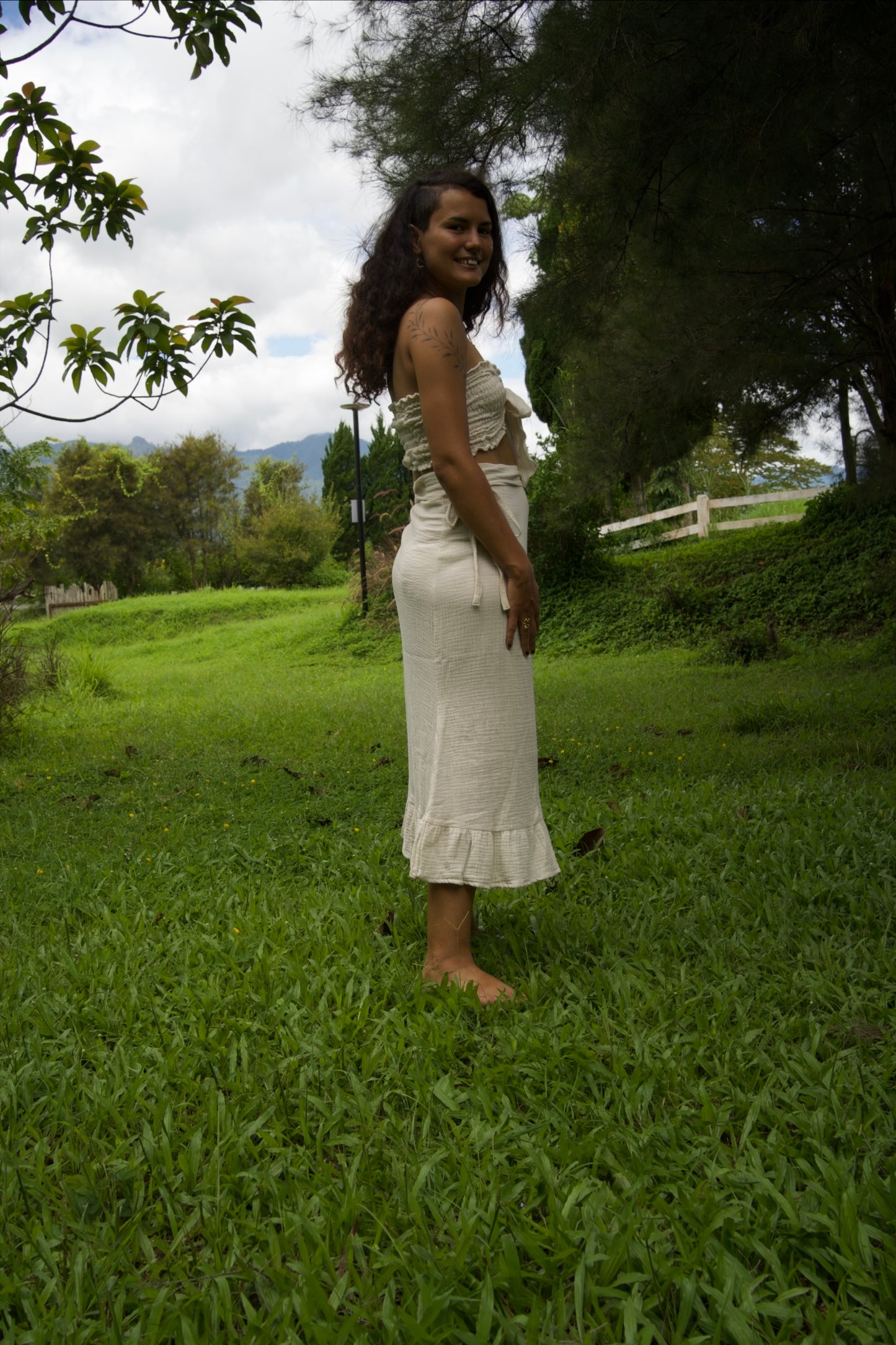 Cotton Fairy set / White Rose