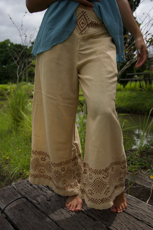 Womb Keeper Cotton Sahara Beige Pants