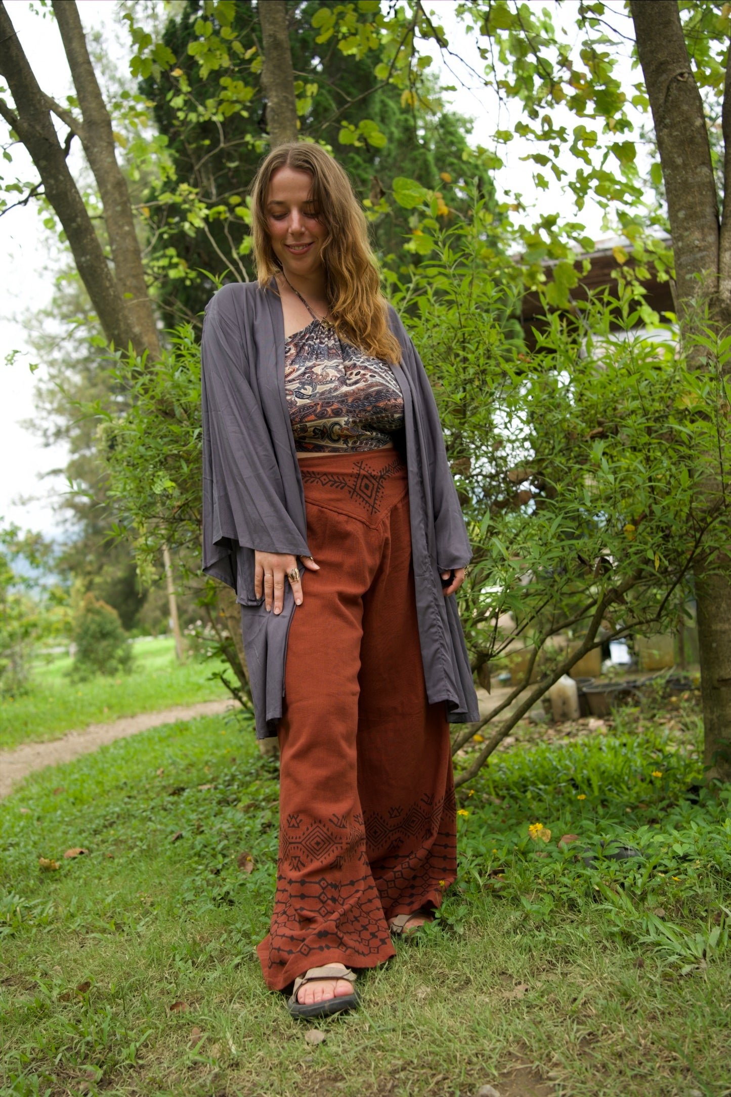 Sailor Moon / Pacha Mama Unisex Block-printed Short Kimono