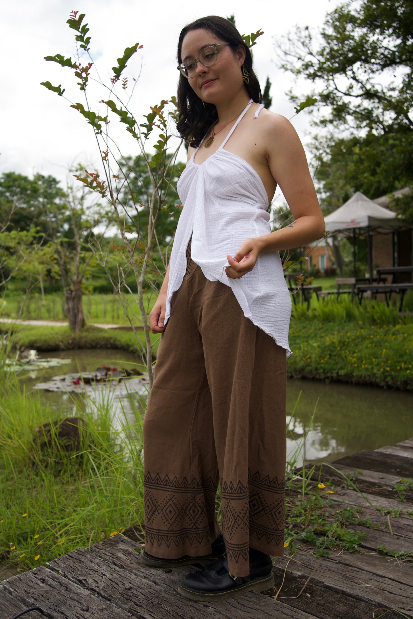 Womb Keeper Cotton Camel Brown Pants