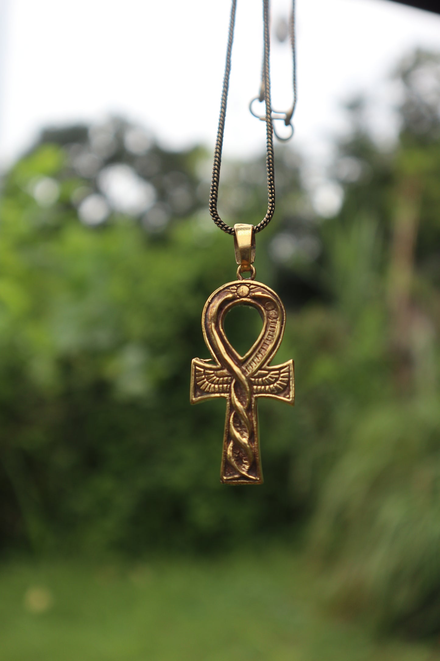 Ankh of Eternal Life Brass Pendant