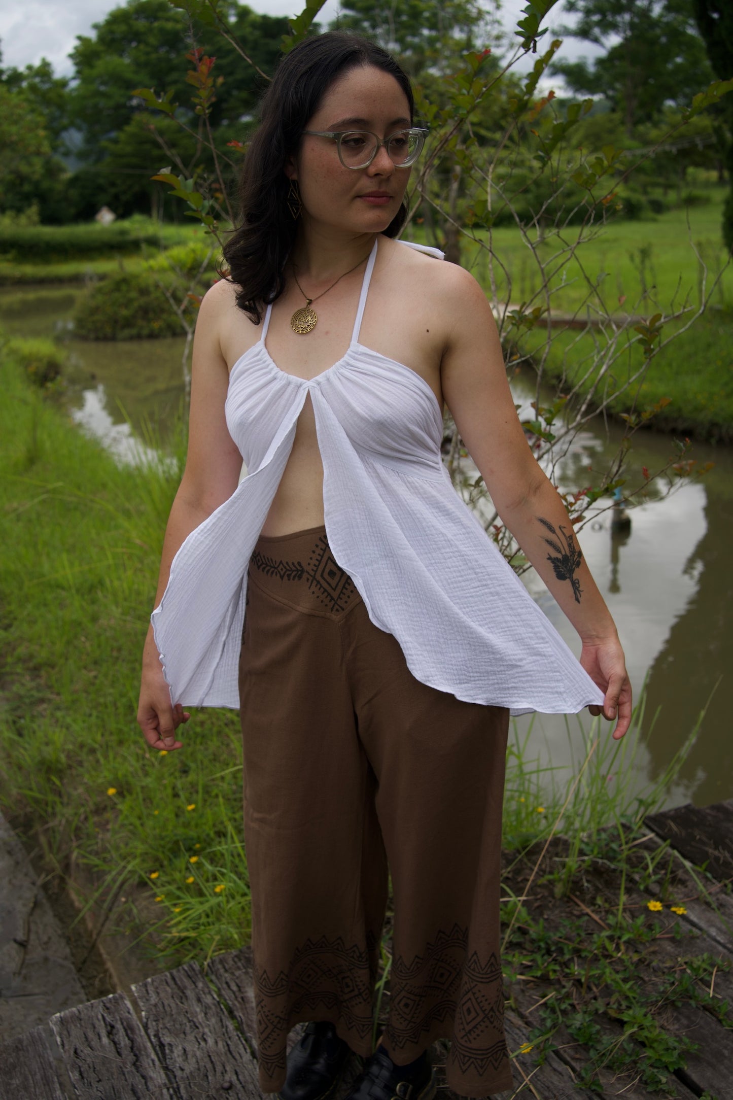 Womb Keeper Cotton Camel Brown Pants