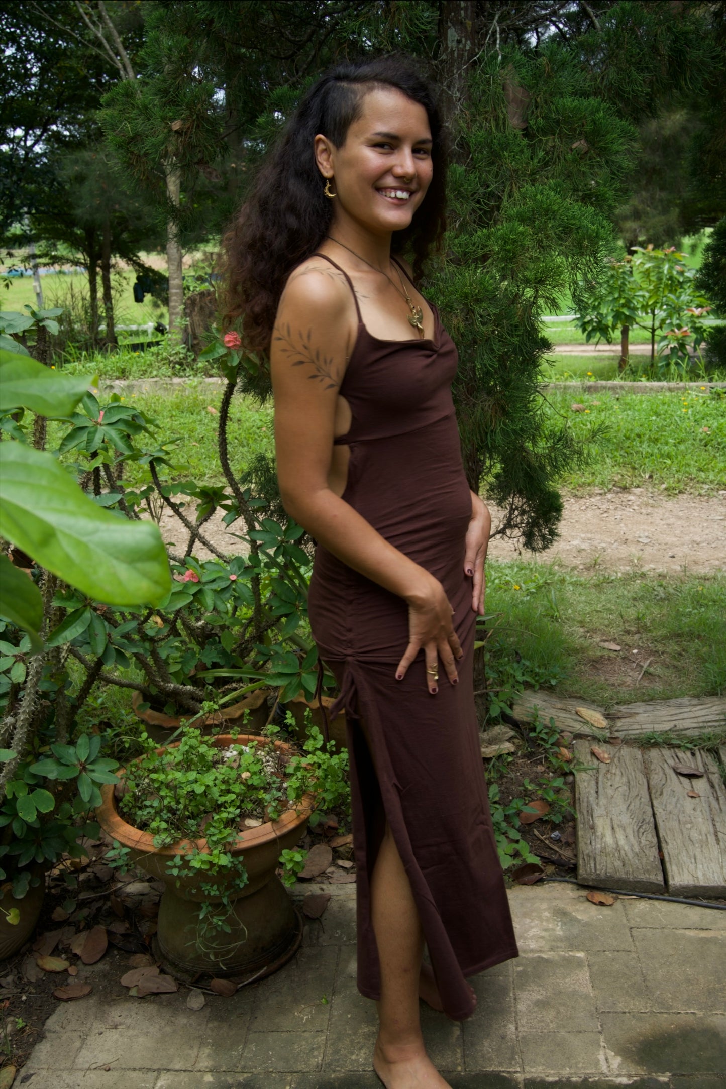 Nude Cinnamon Cleopatra dress