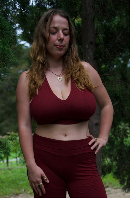 Wine Red for root chakra Victoria Top
