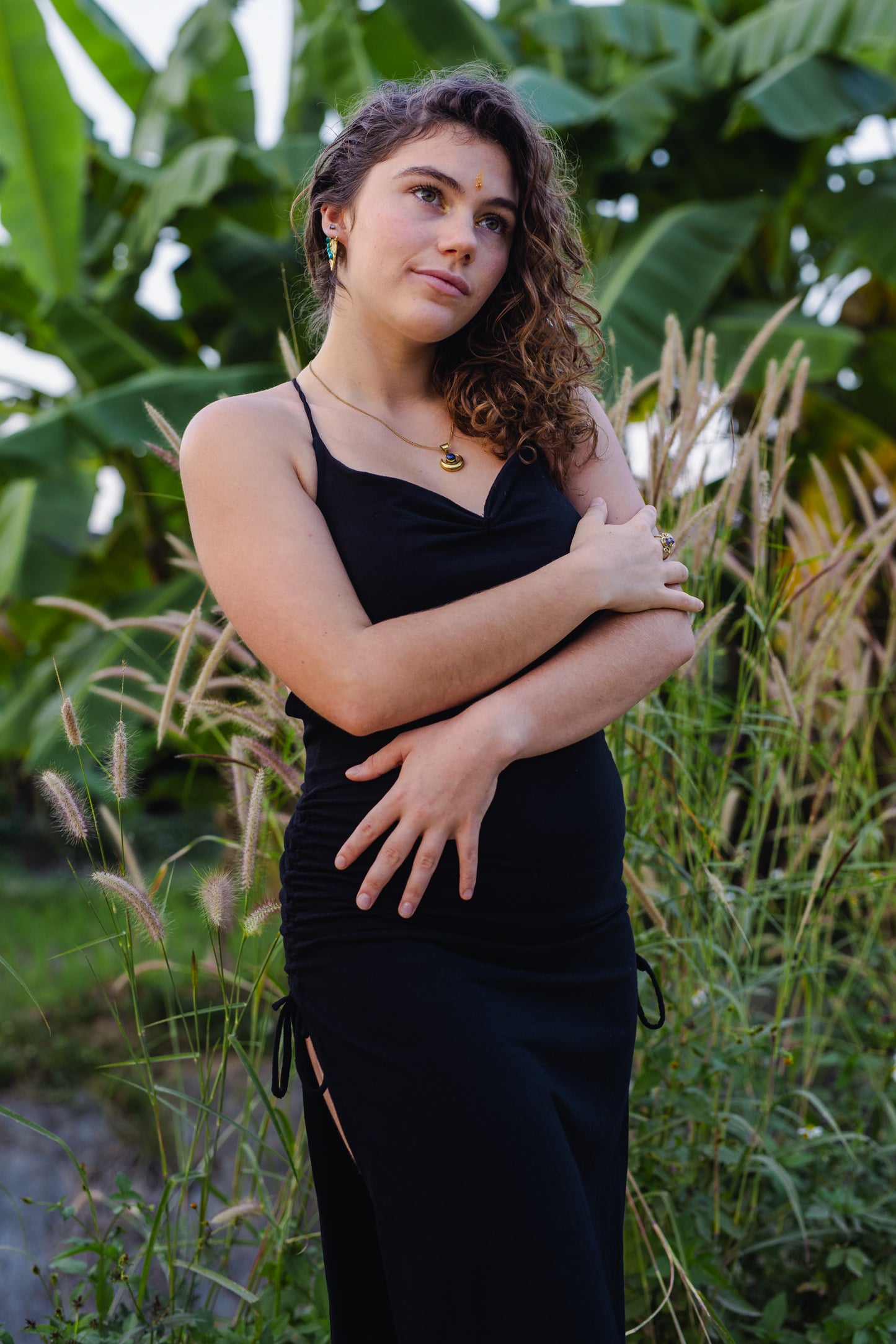 Nude Obsidian black Cleopatra dress