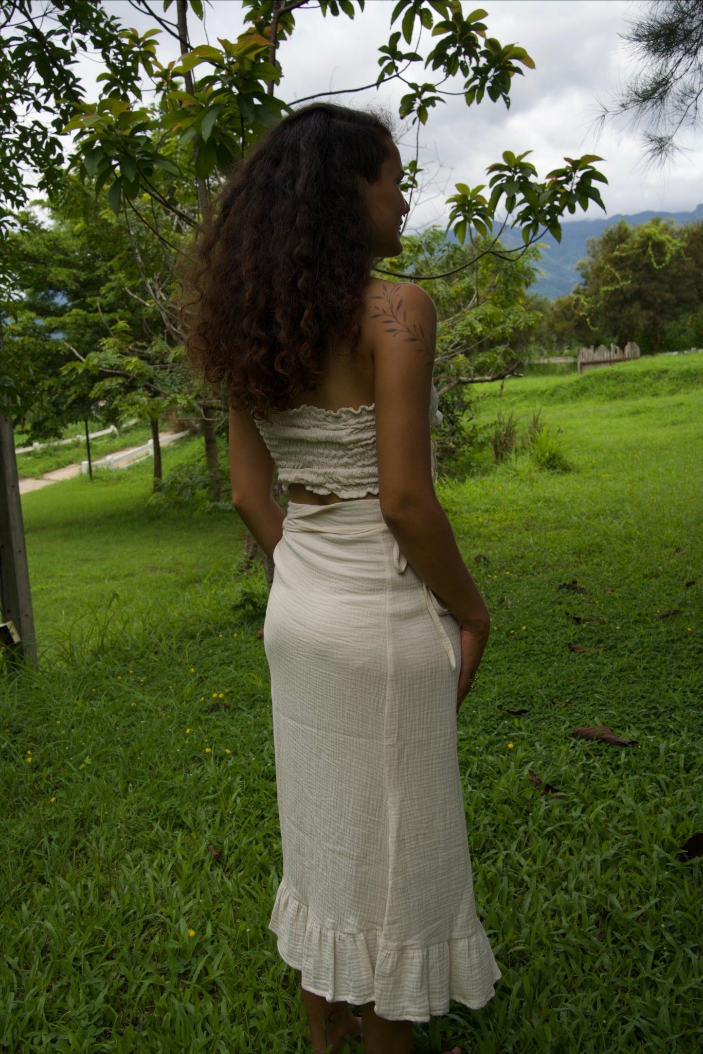 Cotton Fairy set / White Rose