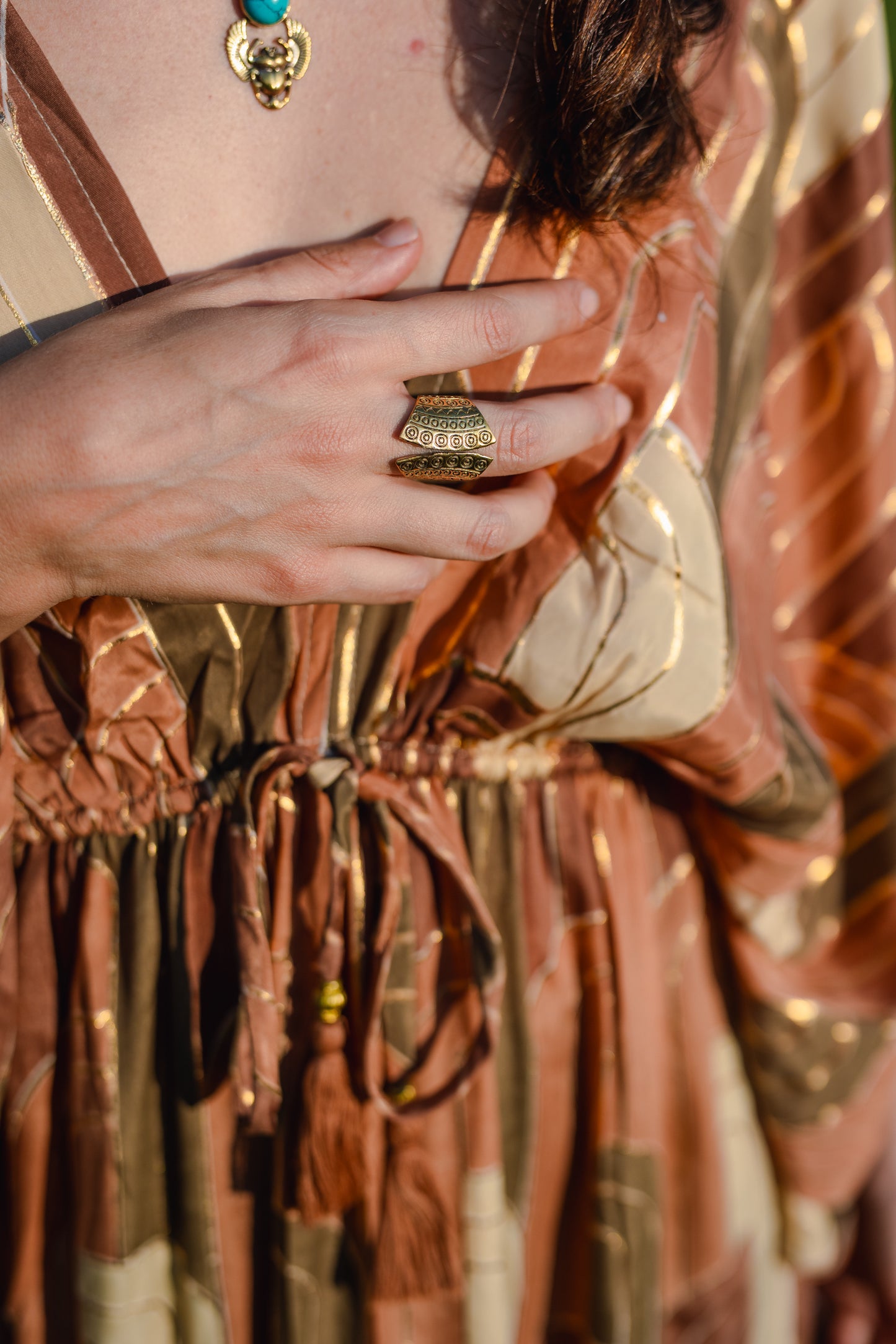 Silk Long Dress/ Peaceful Queen