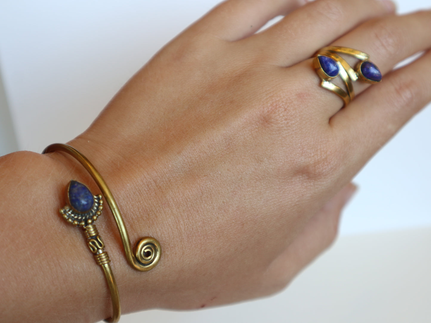 Atlantis set: ring and bracelet