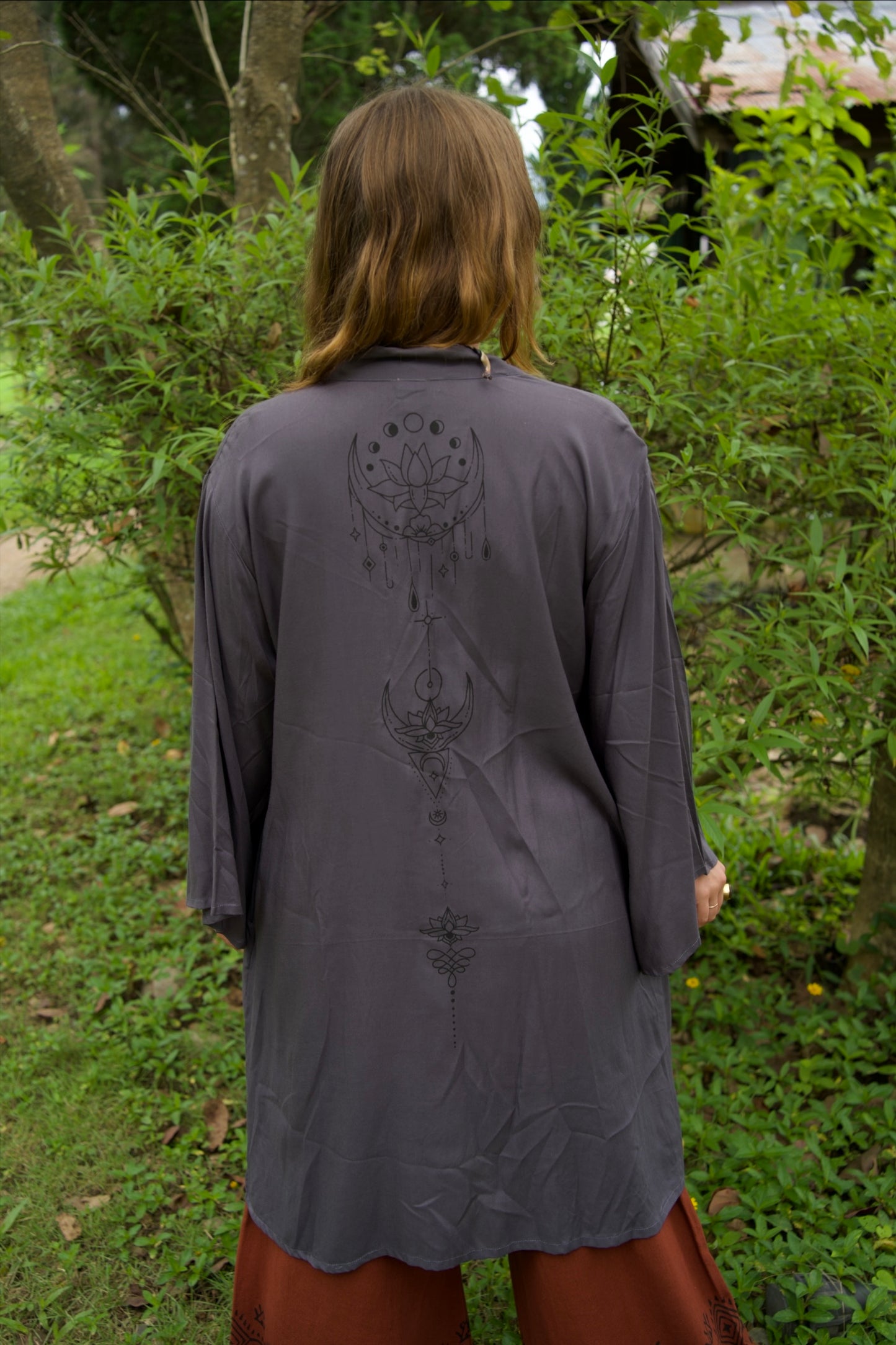 Sailor Moon / Pacha Mama Unisex Block-printed Short Kimono