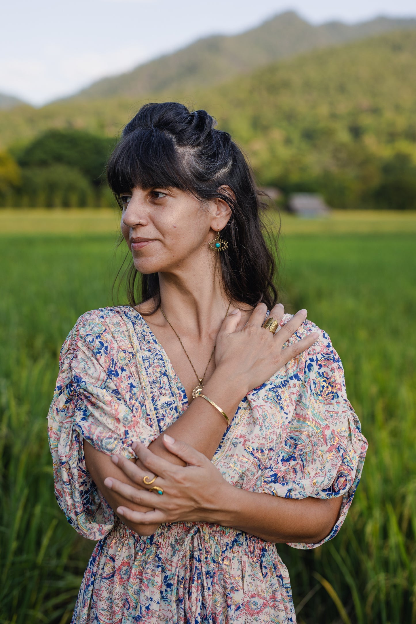 Silk Long Dress/ Aphrodite