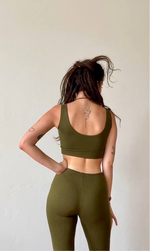 Anahata Nature Green Shakira Top