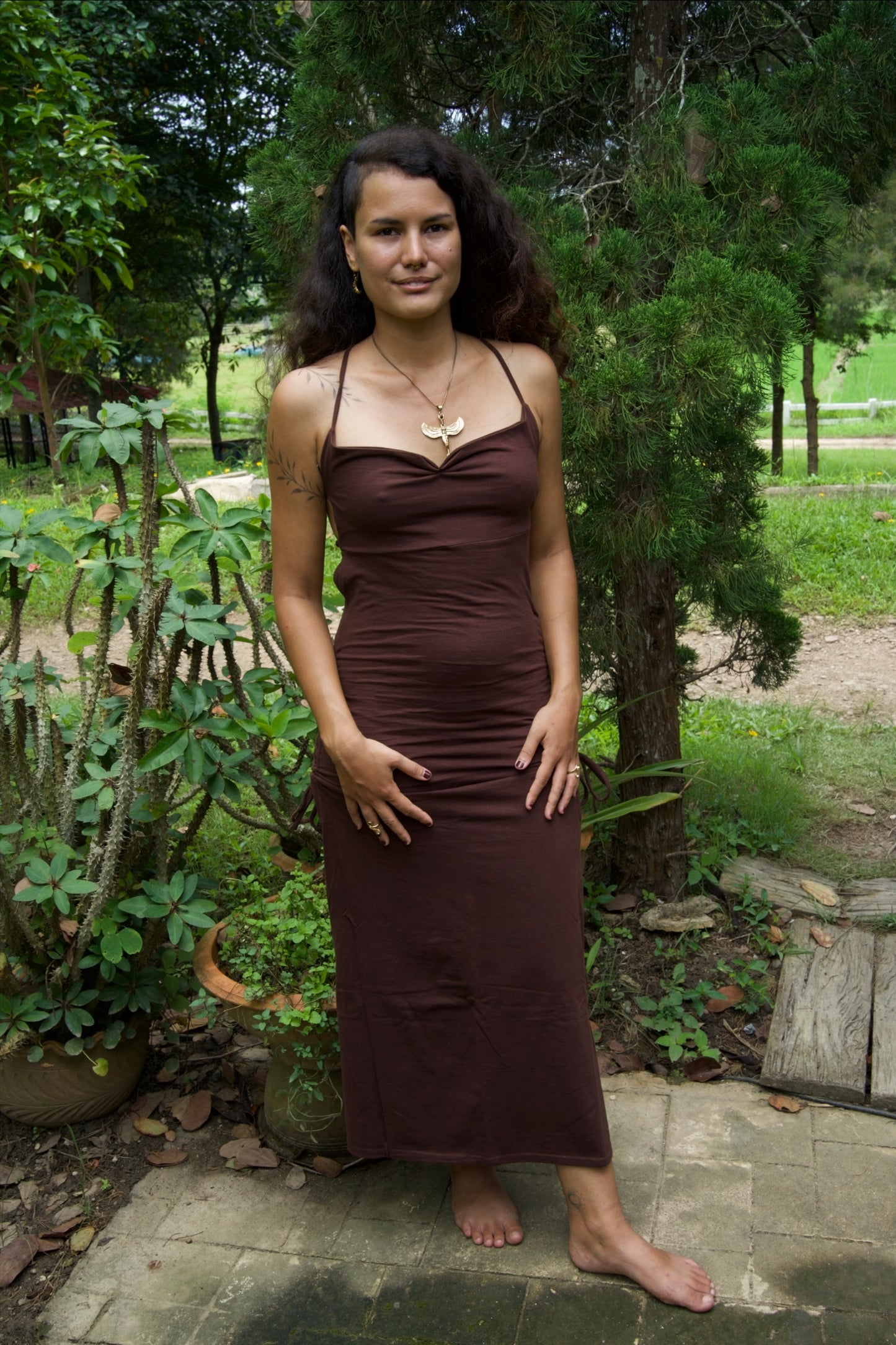 Nude Cinnamon Cleopatra dress