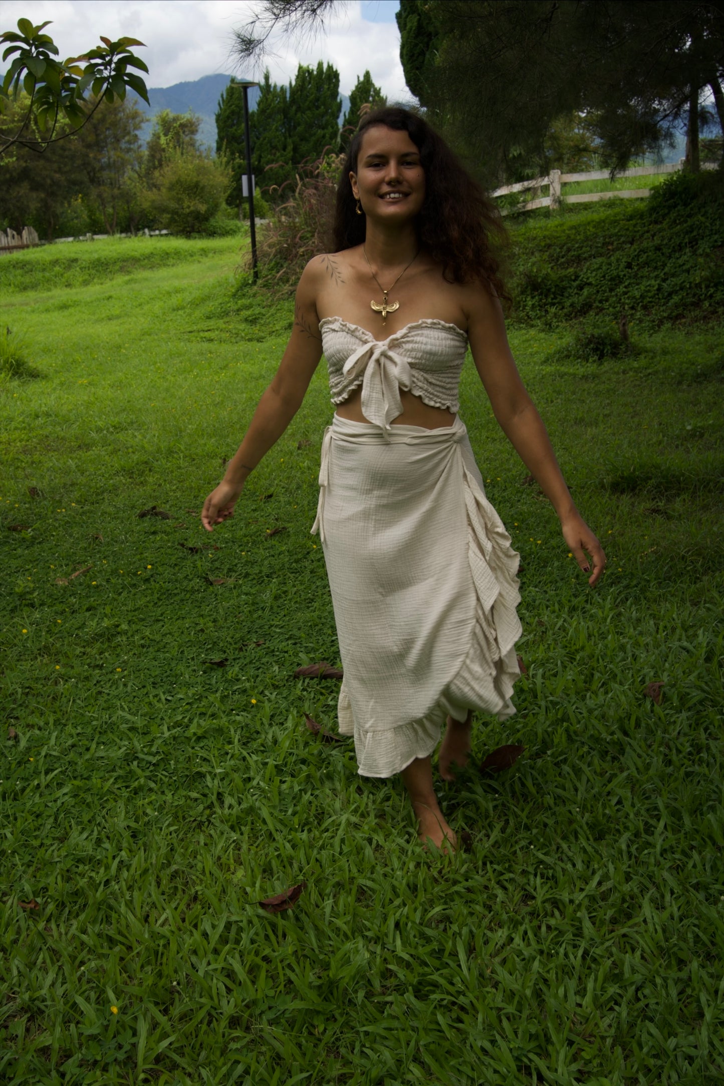 Cotton Fairy set / White Rose