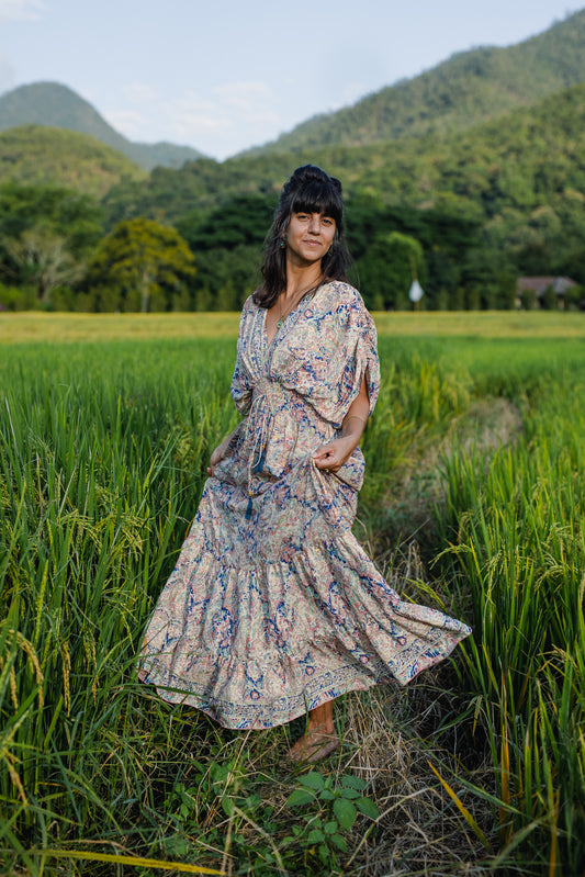 Silk Long Dress/ Aphrodite