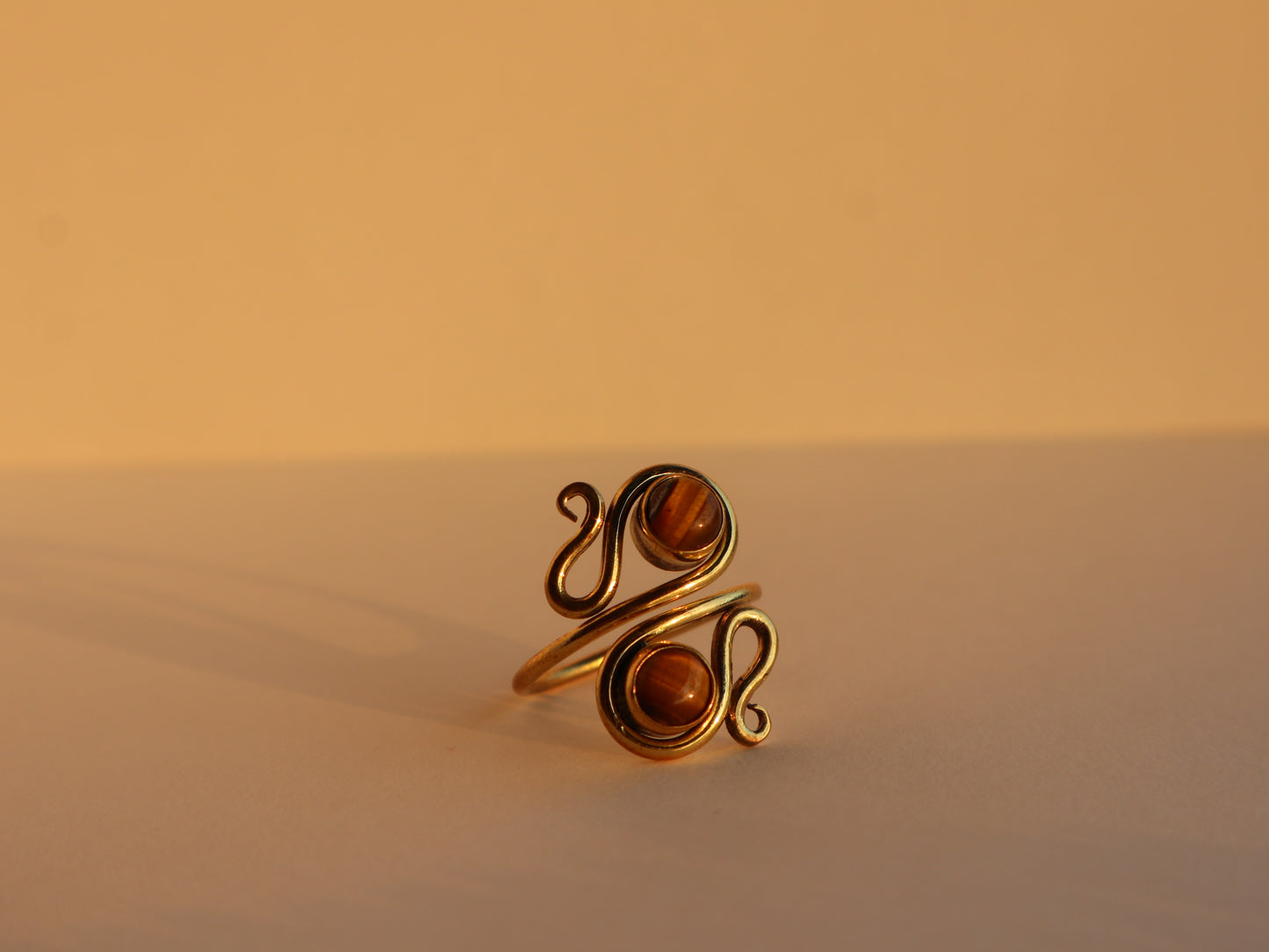 Tigress smile set: ring and bracelet