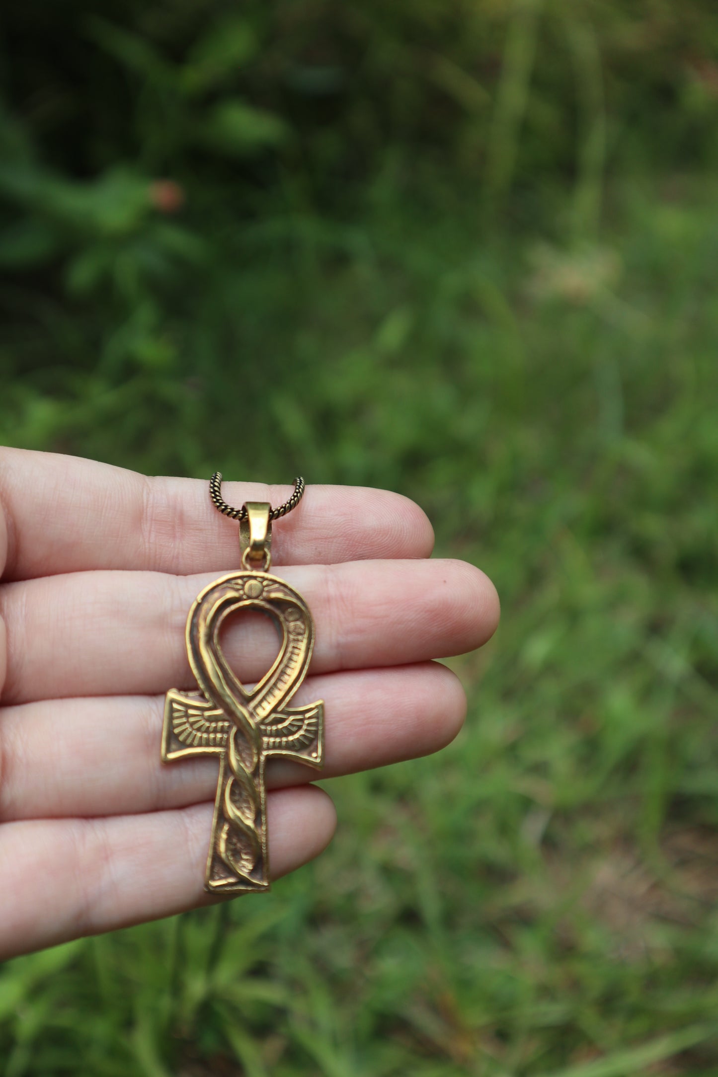Ankh of Eternal Life Brass Pendant