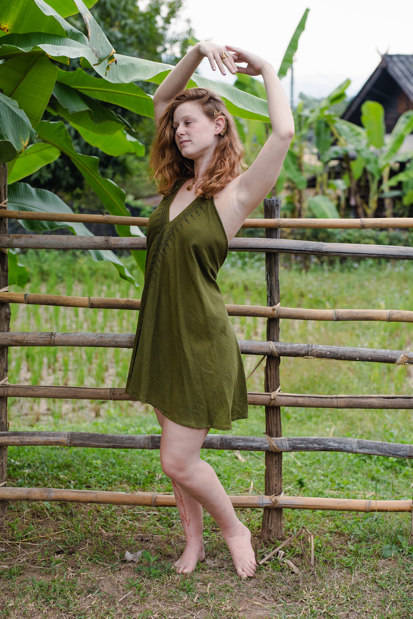 Amazonka earcuff with Tiger eye