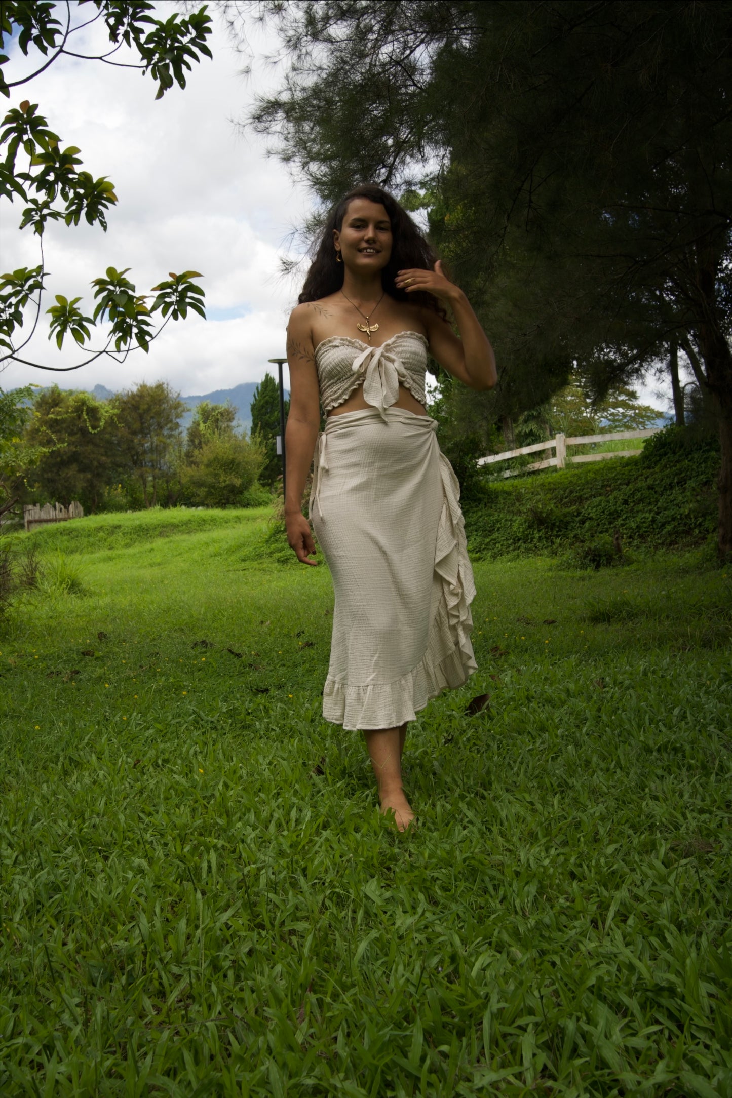 Cotton Fairy set / White Rose